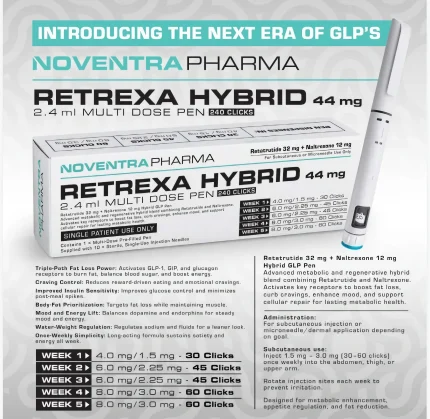 Retatrutide/Naltrexone Hybrid Pen - Retrexa 44mg