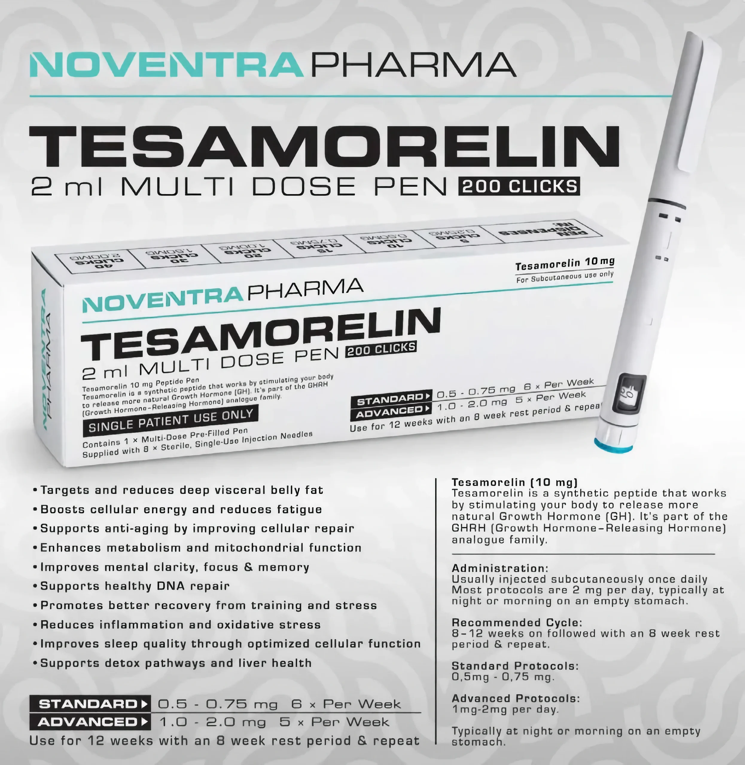 Tesamorelin Pen 10mg Tesamorelin Pen 10mg