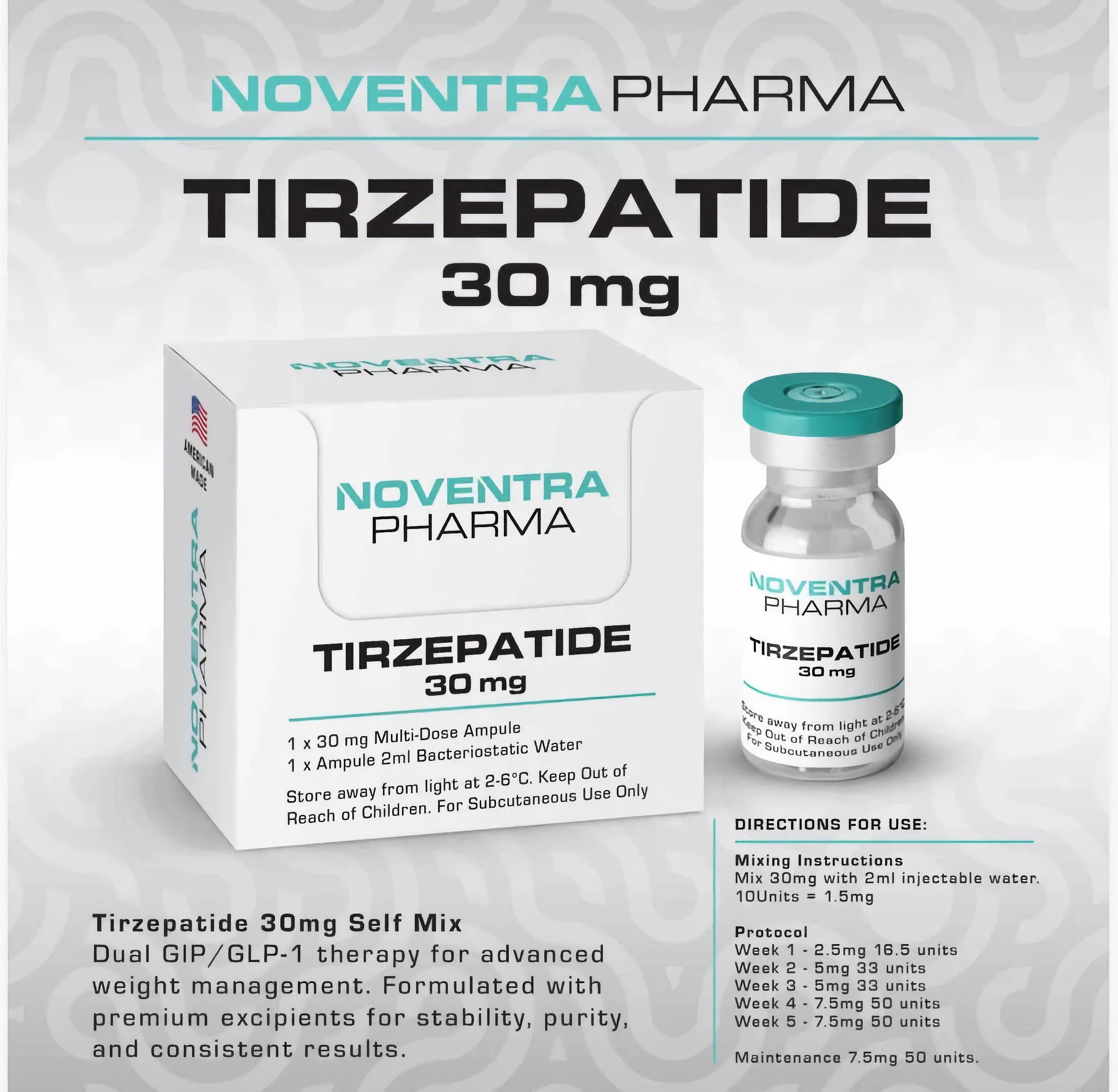 Tirzepatide Vial - Mounjaro 30mg Tirzepatide Vial - Mounjaro 30mg